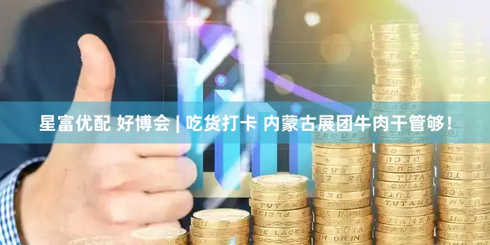 星富优配 好博会 | 吃货打卡 内蒙古展团牛肉干管够！